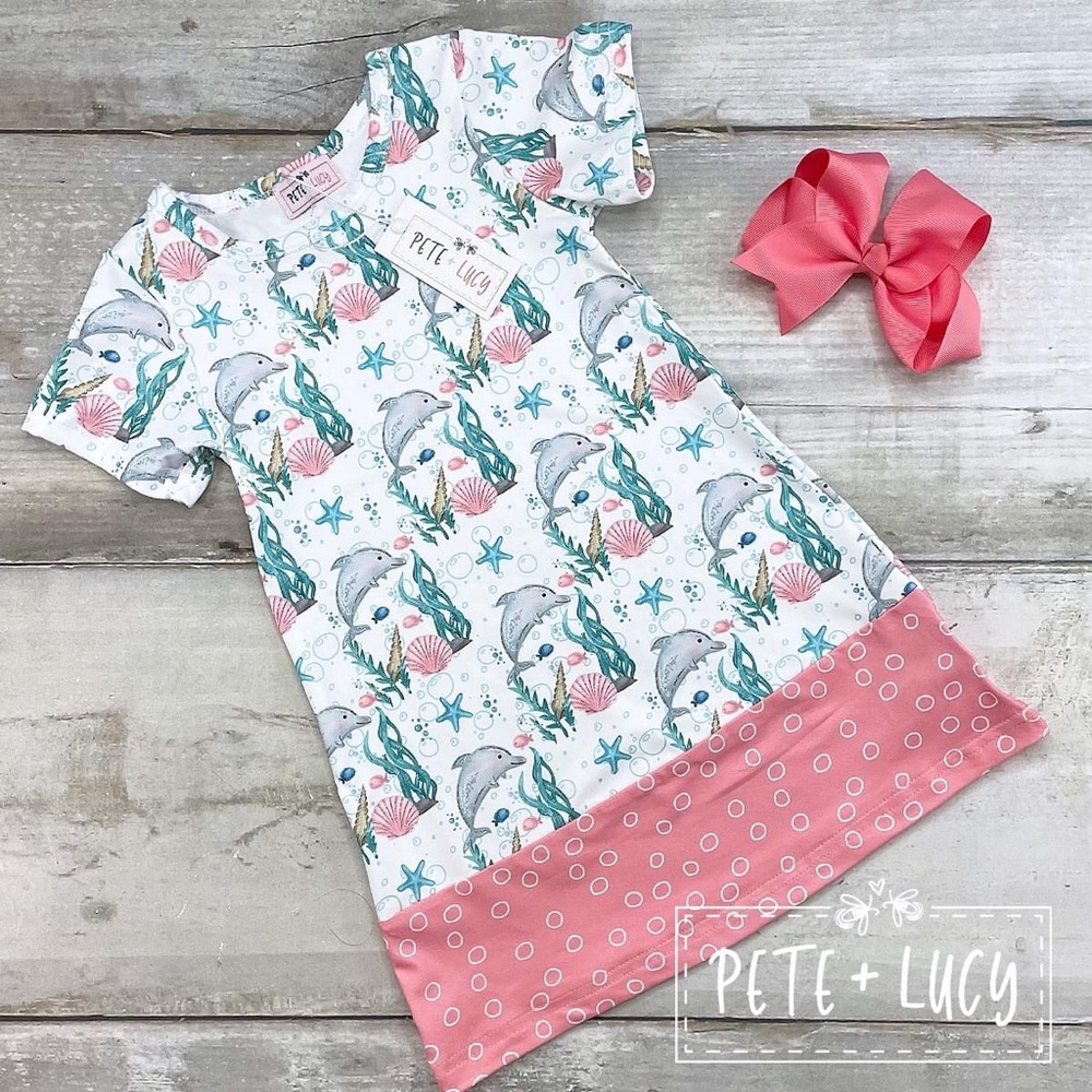 Pete+Lucy dolphin dress sizes 3T, 4T, 5T